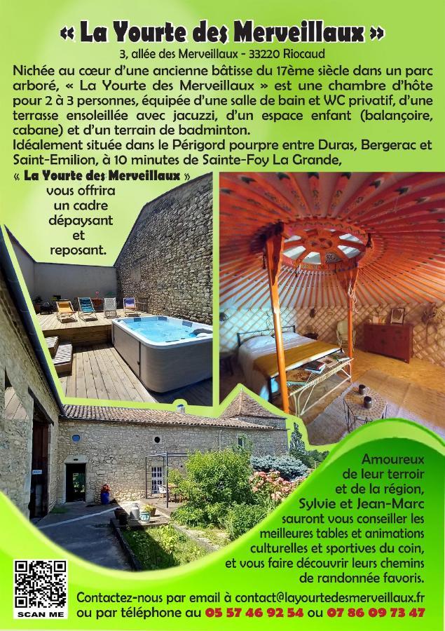 La Yourte Des Merveillaux Riocaud Extérieur photo